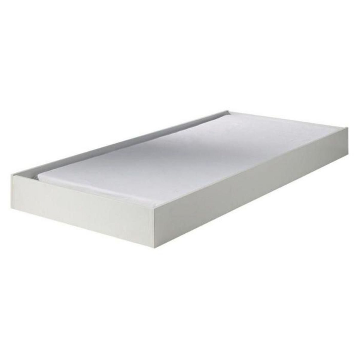 Paris Prix Pack - Lit Banquette Enfant, Tiroir, Armoire & Lot de 2 Étagères  Lara  Blanc