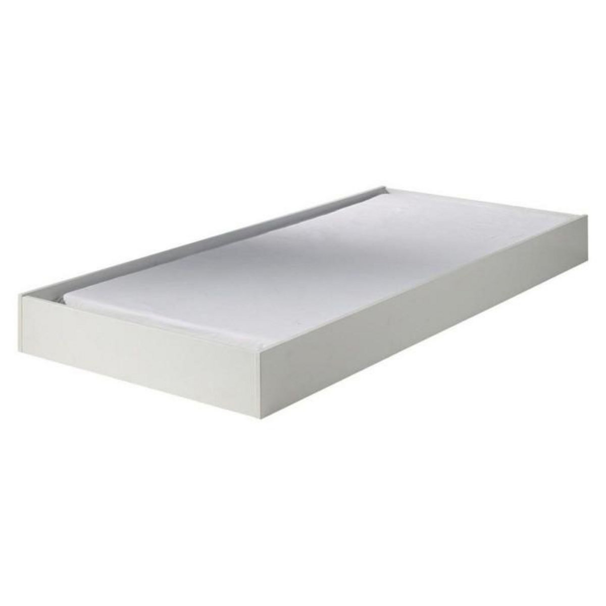 Paris Prix Pack - Lit Banquette Enfant, Tiroir, Armoire & Lot de 2 Étagères  Lara  Blanc