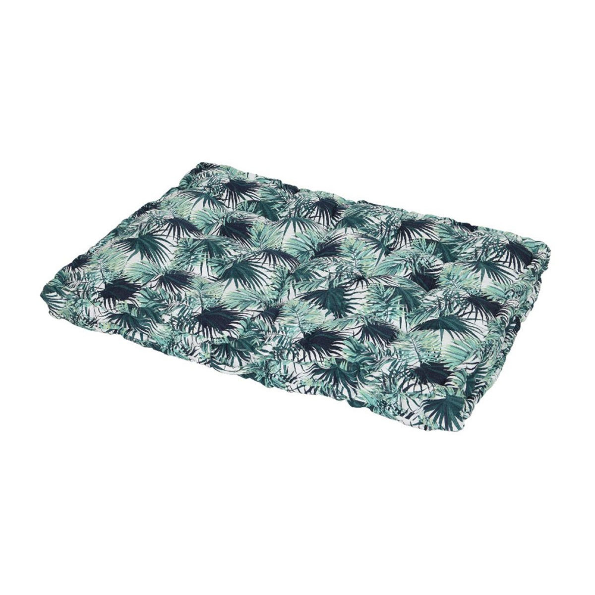 JARDIDECO Coussin palette de jardin déco feuilles foncé 120 x 80 x 8 cm - Jardideco