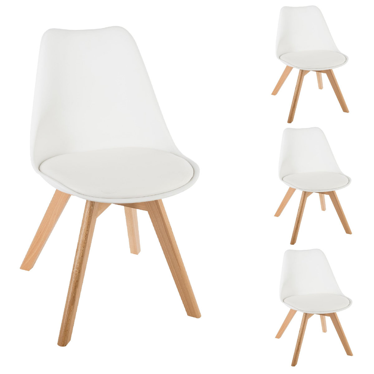 ATMOSPHERA Lot de 4 chaises OPRA