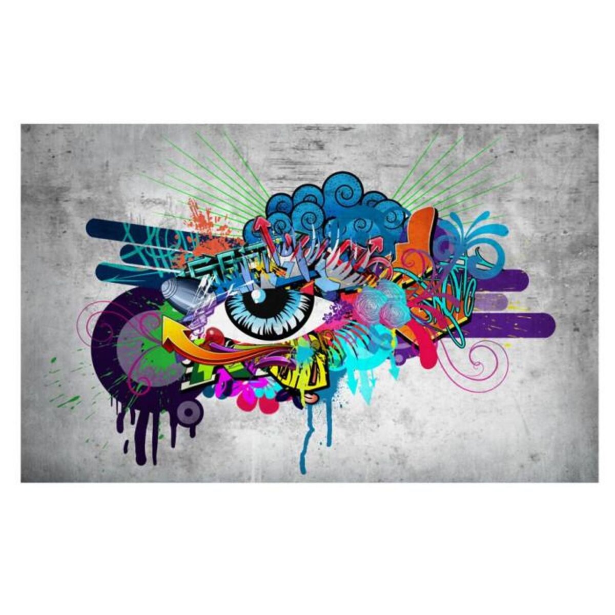 Paris Prix Papier Peint  Graffiti Eye