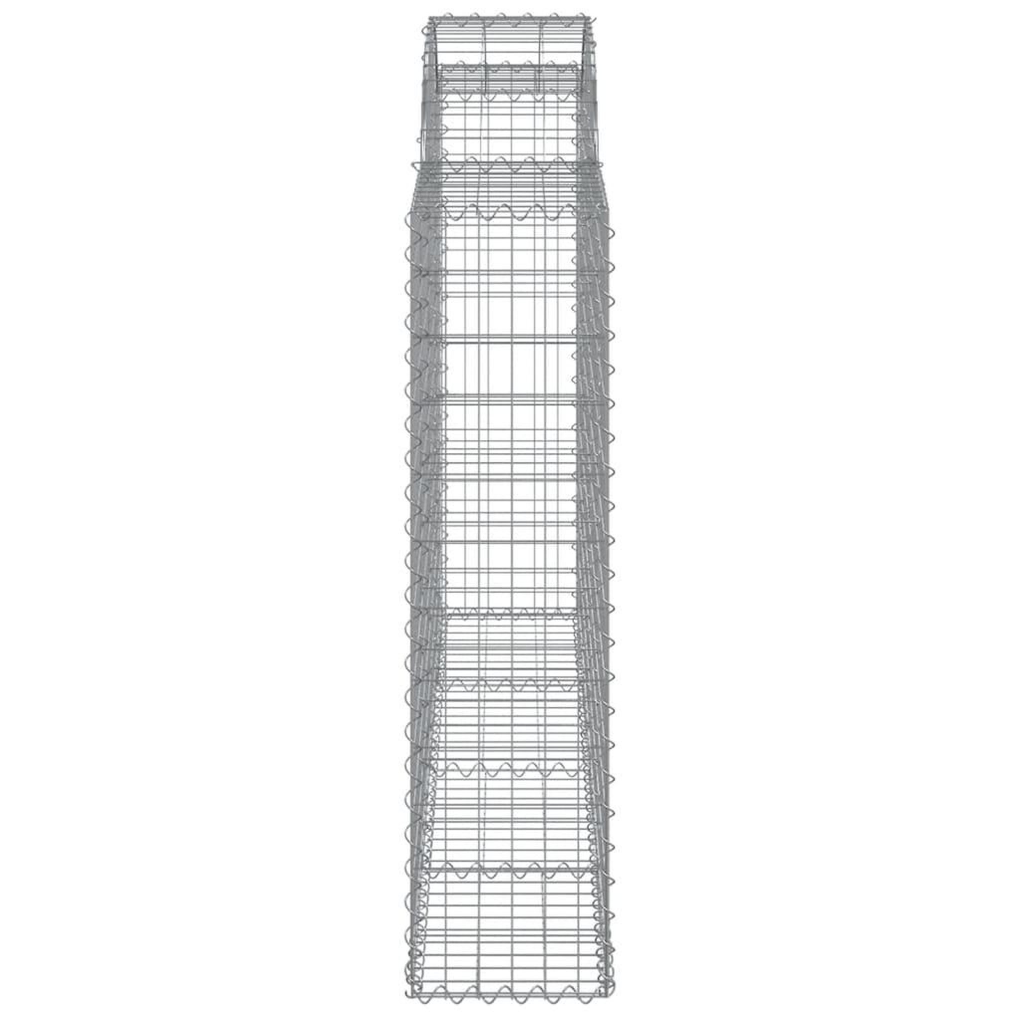 Voir la diapositive 5 : VIDAXL Paniers a gabions arques 18 pcs 200x30x120/140 cm Fer galvanise