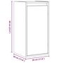 Voir la diapositive 6 : VIDAXL Armoires murales 2pcs Marron miel 30x30x60cm Bois de pin massif