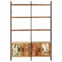 Voir la diapositive 2 : VIDAXL Bibliotheque 4 niveaux 124x30x180cm Bois solide de recuperation