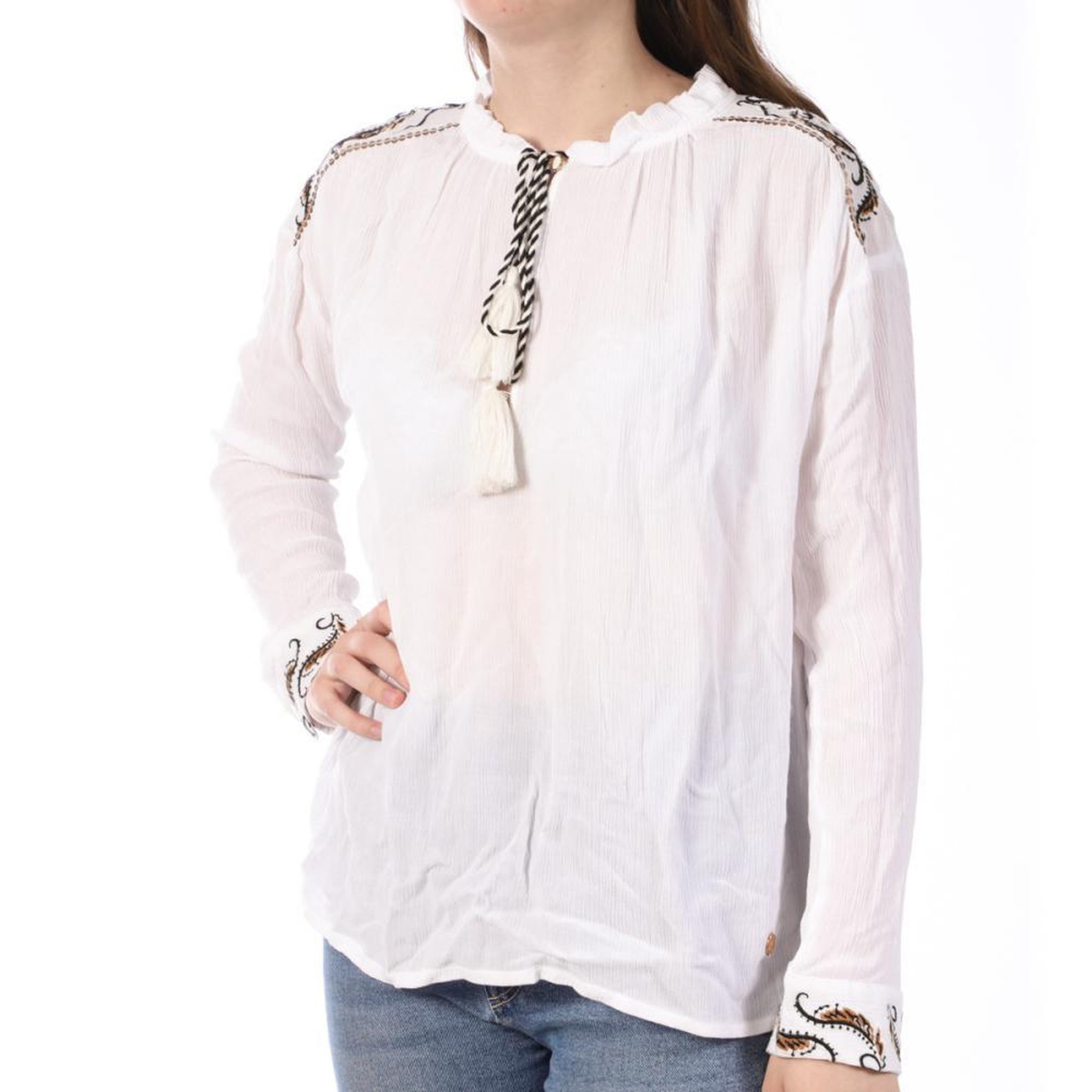 LES TROPEZIENNES Blouse  Femme Les Tropéziennes Dormelle. Coloris disponibles : Blanc