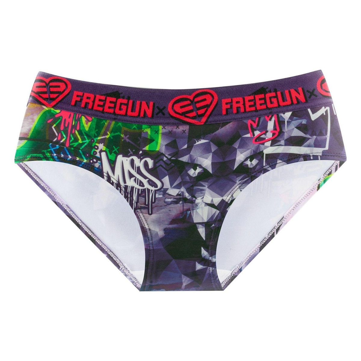 FREEGUN Lot de 4 culottes fille imprimé Origami