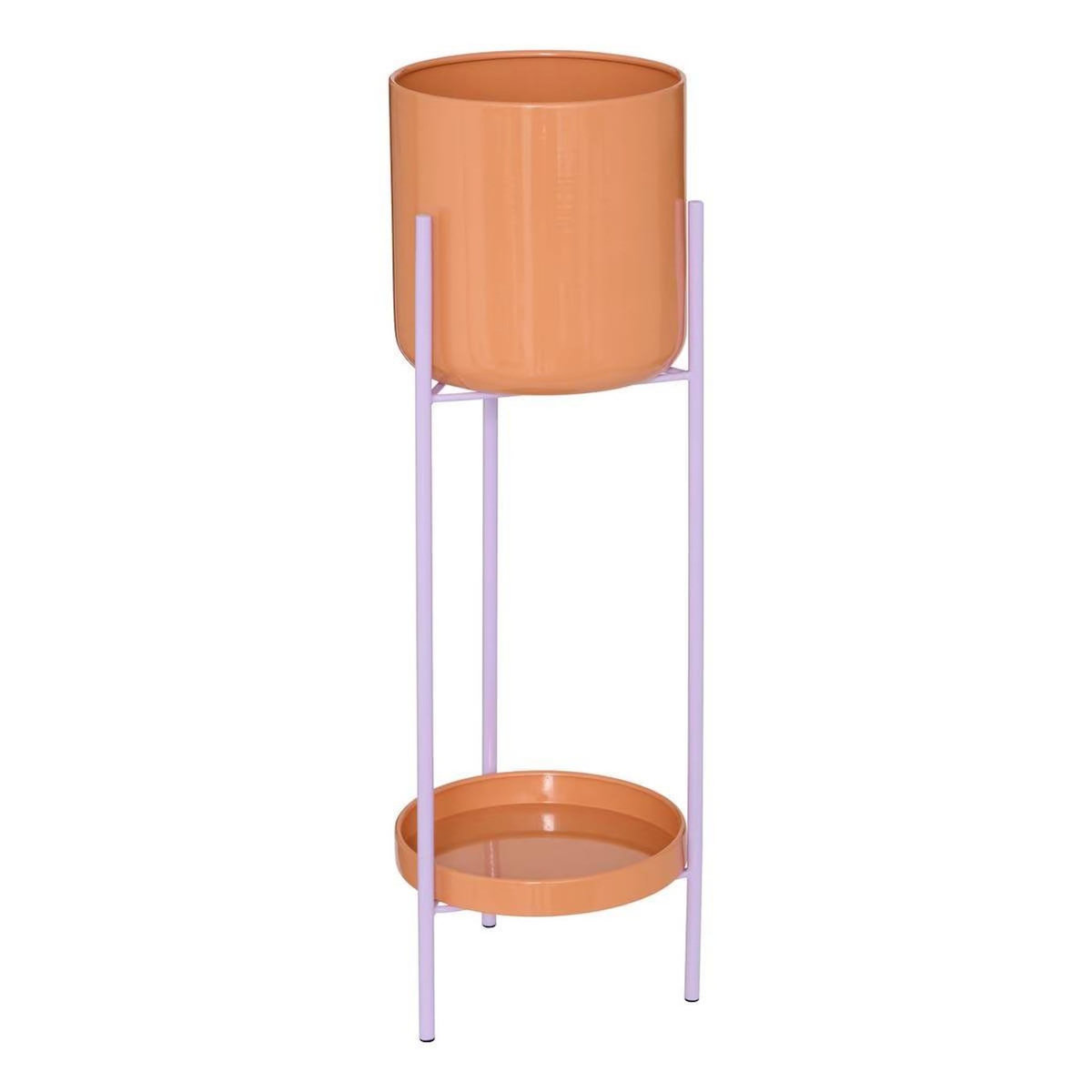 ATMOSPHERA Lot de 2 Cache-Pots en Métal  Poolside  60cm Corail
