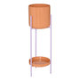 Voir la diapositive 2 : ATMOSPHERA Lot de 2 Cache-Pots en Métal  Poolside  60cm Corail