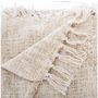 Voir la diapositive 2 : ATMOSPHERA Jeté de Lit  Slub  130x180cm Beige