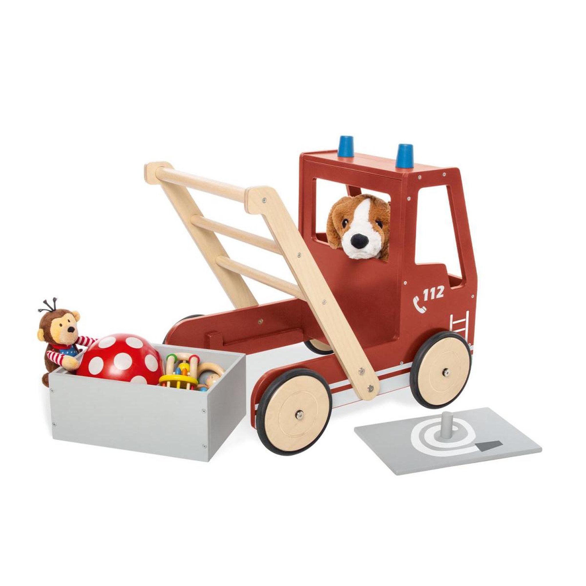 Voir la diapositive 3 : Pinolino Chariot de marche Feuerwehrauto Fred