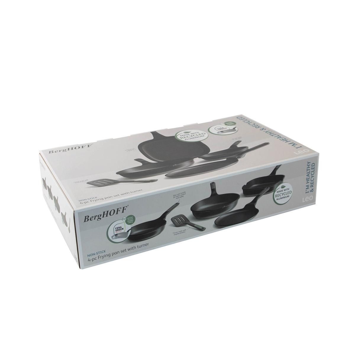 Berghoff Lot de 4 poêles antiadhésives avec spatule - 3950601