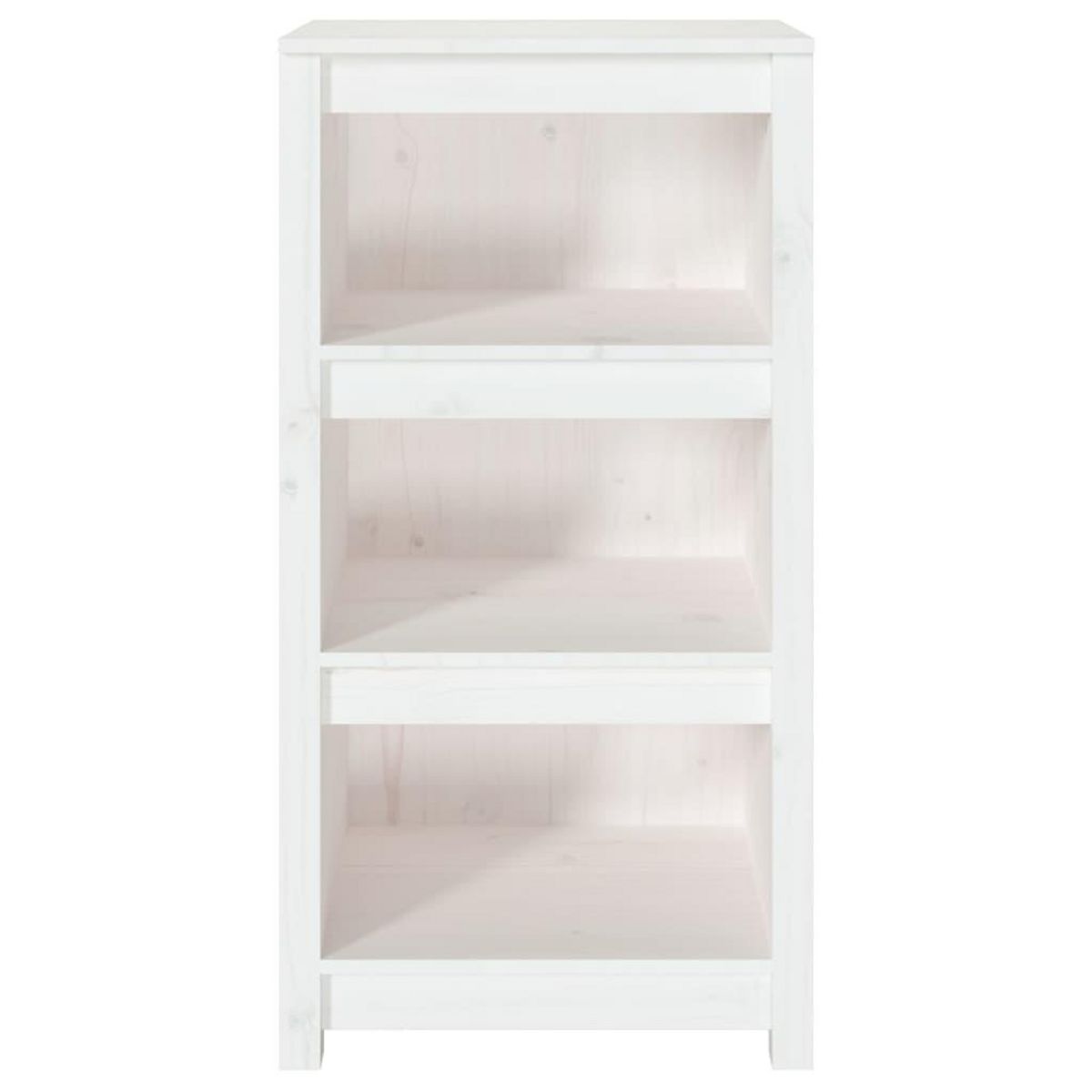 VIDAXL Bibliotheque Blanc 50x35x97 cm Bois de pin massif
