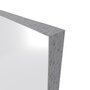 Aurlane PACK PANNEAUX MURAUX BLANC en aluminium avec profile d'angle et de finition NOIR MAT - 90x120cm