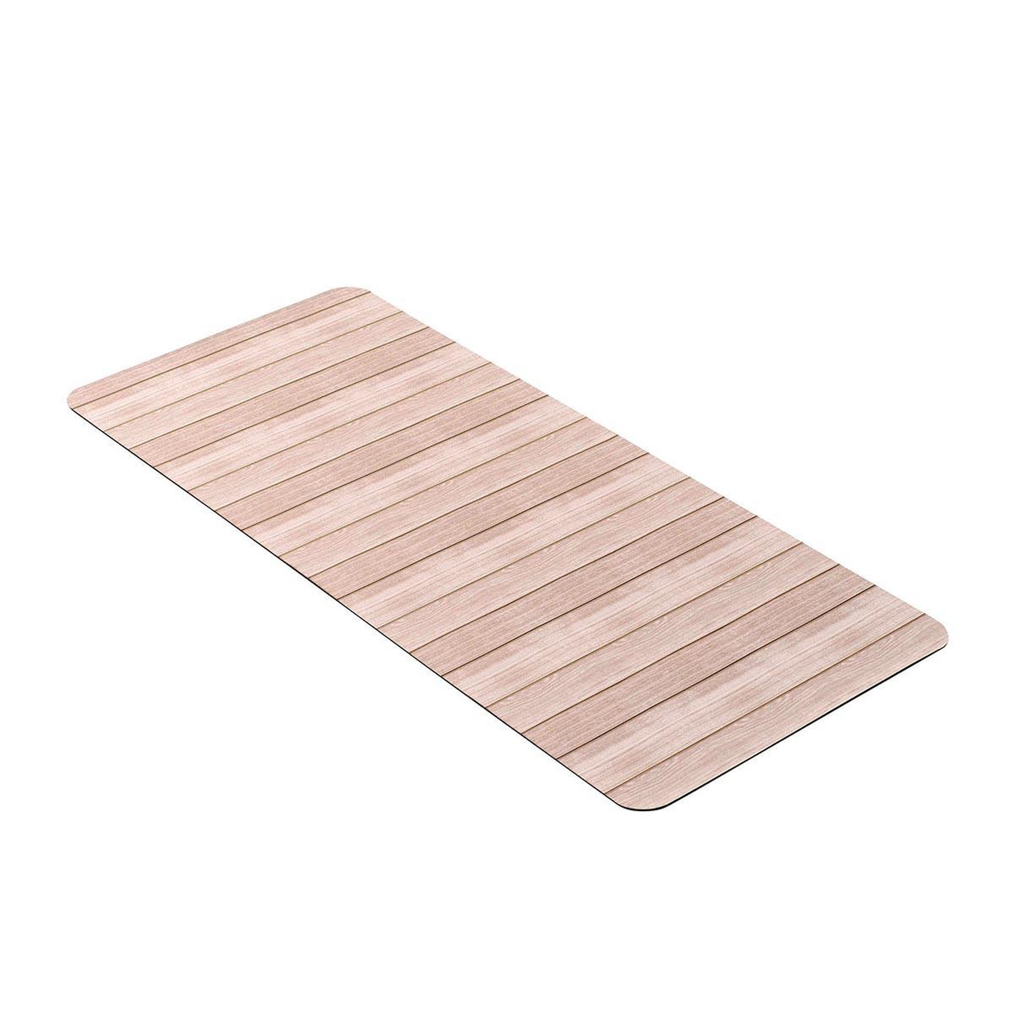 Voir la diapositive 2 : Douceur d'Intérieur Tapis de bain imprimé  calista  50x120cm naturel