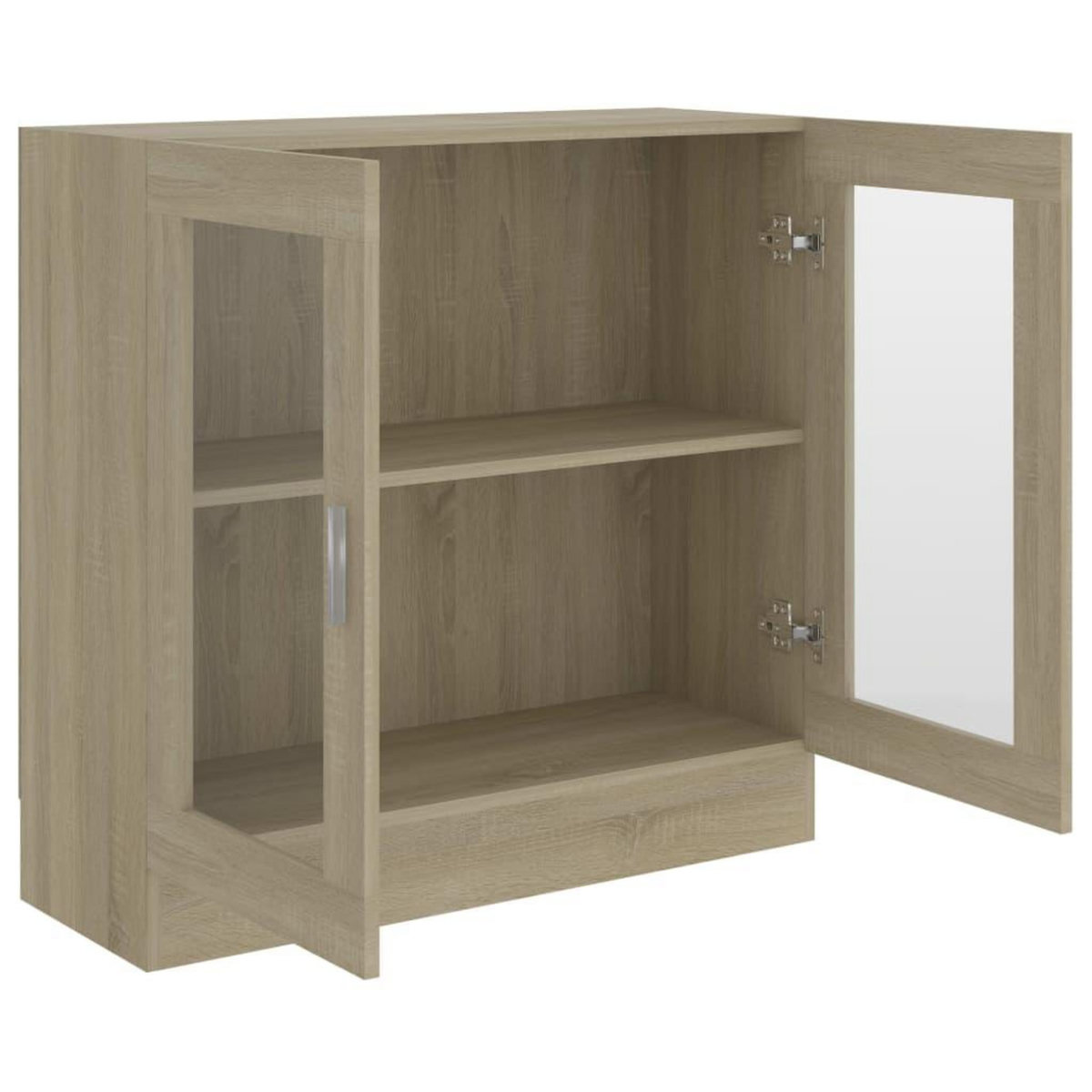 VIDAXL Armoire a vitrine Chene sonoma 82,5x30,5x80cm Bois d'ingenierie