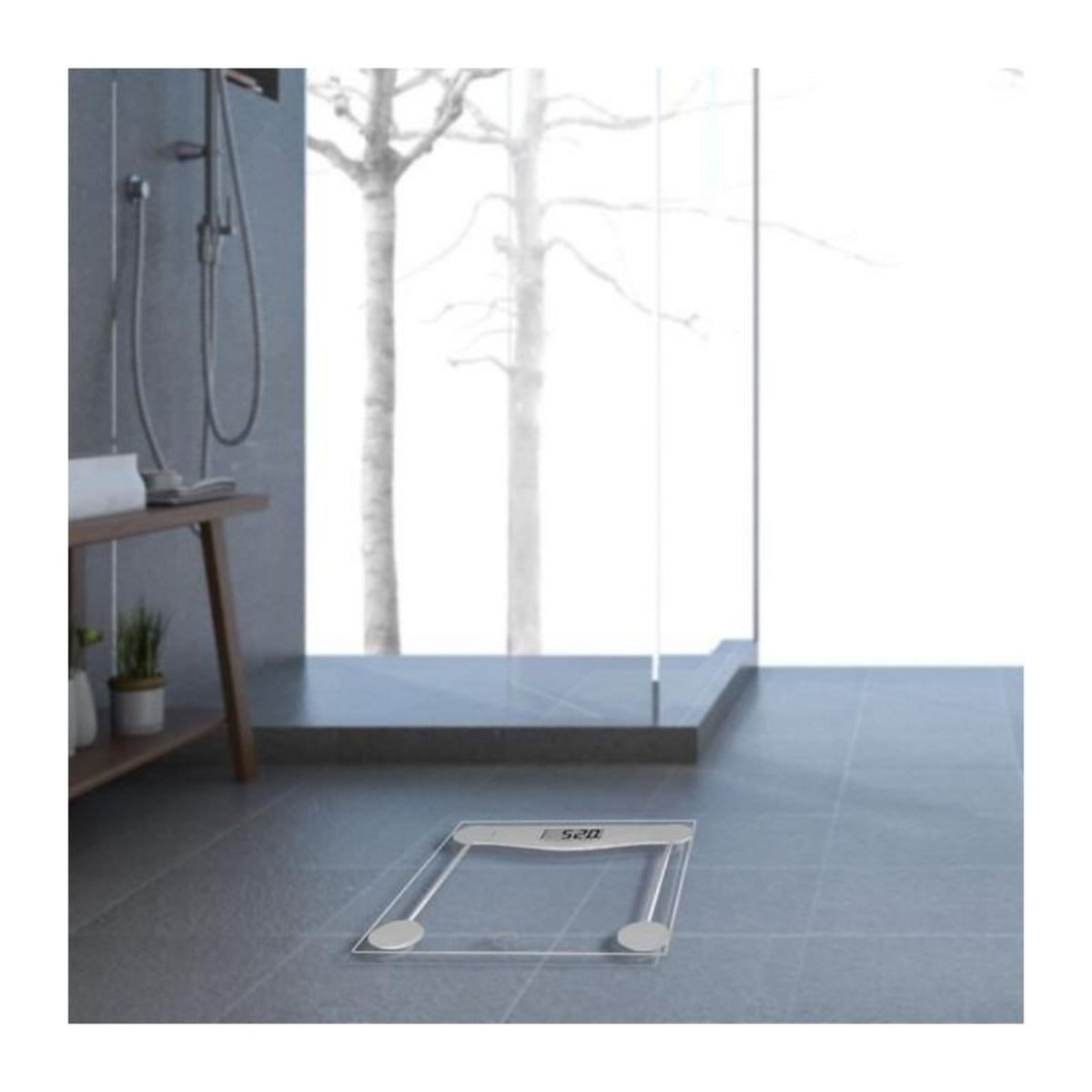 LITTLE BALANCE LITTLE BALANCE 8193 SB2 Electronique, Pese-personne electronique, Plateau verre trempe transparent, 160 kg / 100 g, Transparent