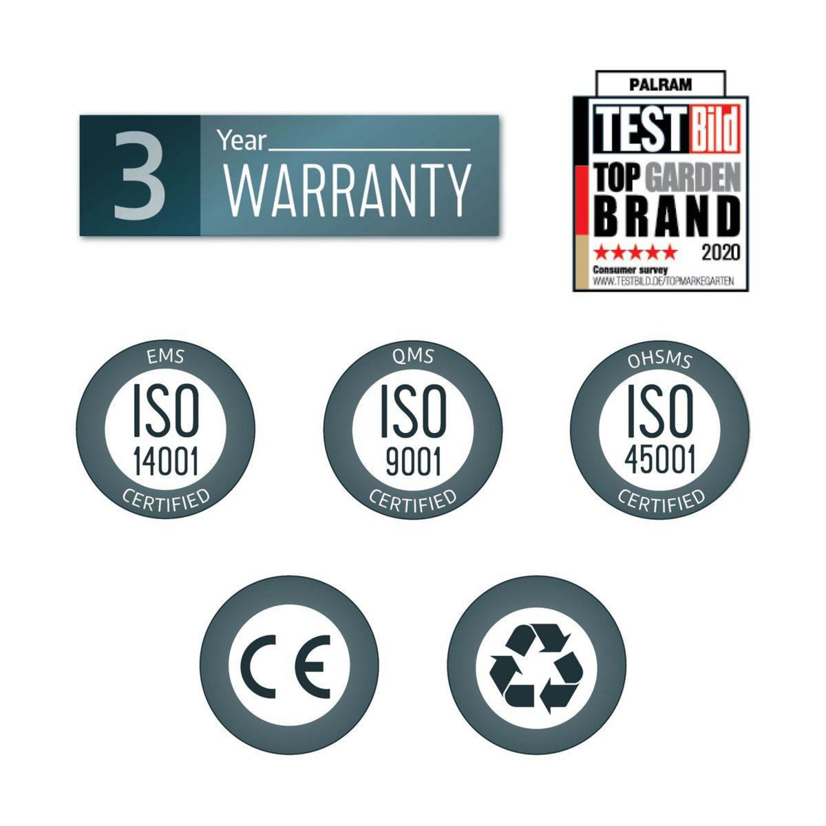 Canopia by PALRAM Marquise - Anthracite - 139x447cm - CANOPY AMSTERDAM 4460