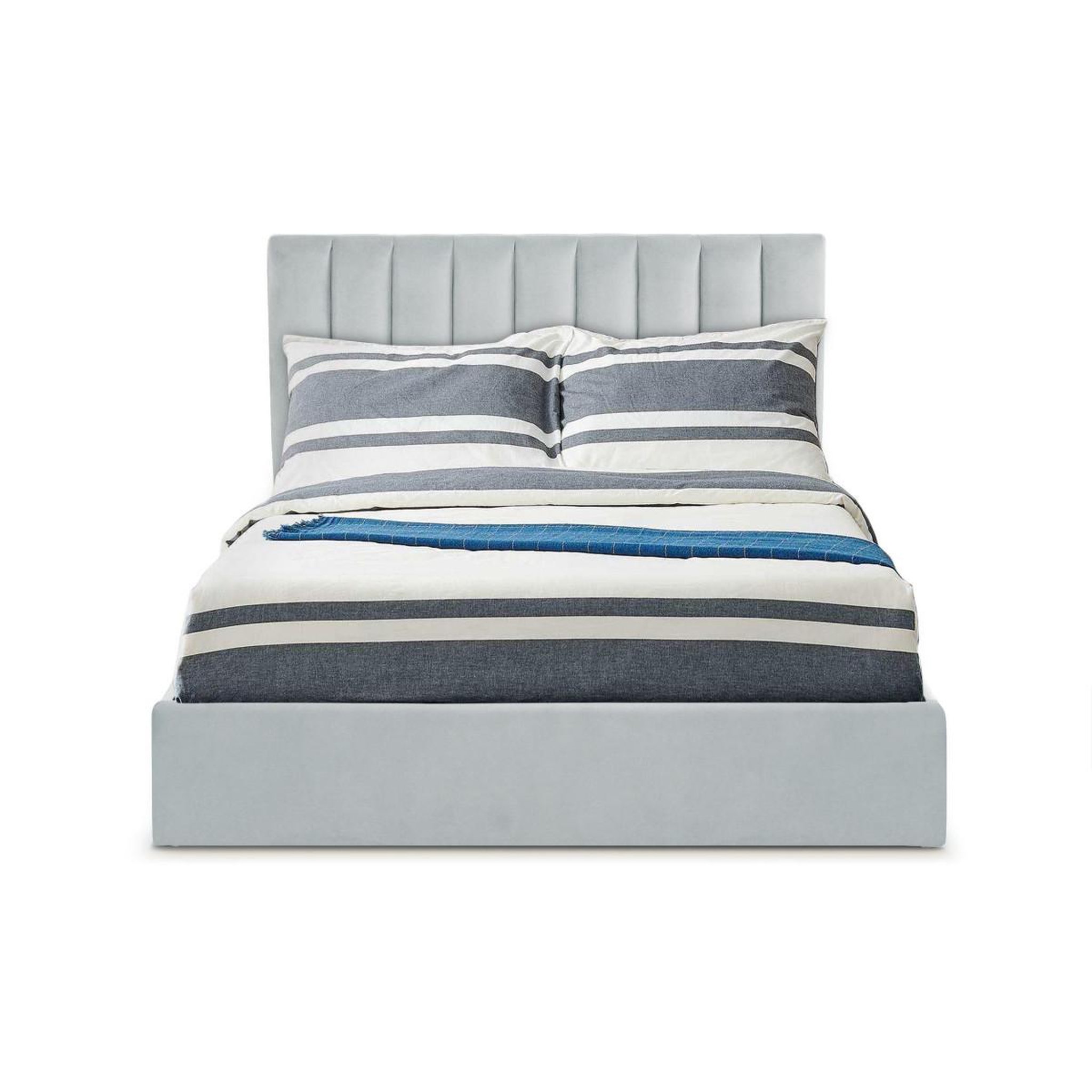 Voir la diapositive 5 : Paris Prix Pack lit coffre & matelas  dream & goodream  160x200cm argent
