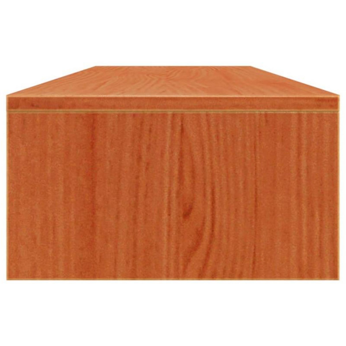 VIDAXL Support de moniteur marron miel 100x27x15 cm bois de pin solide