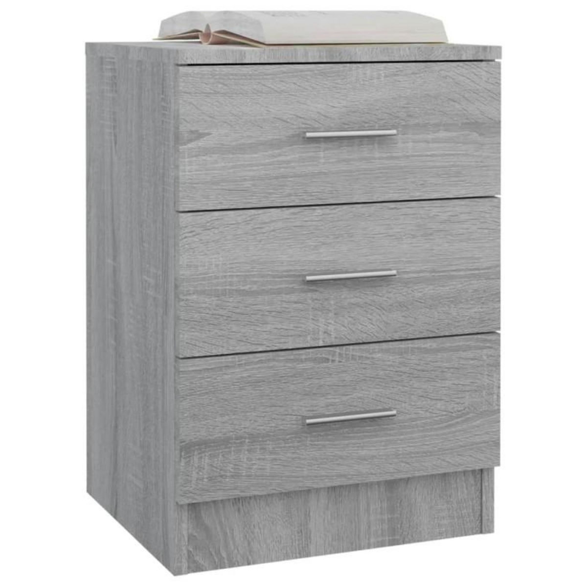 VIDAXL Table de chevet Sonoma gris 38x35x56 cm Bois d ingénierie