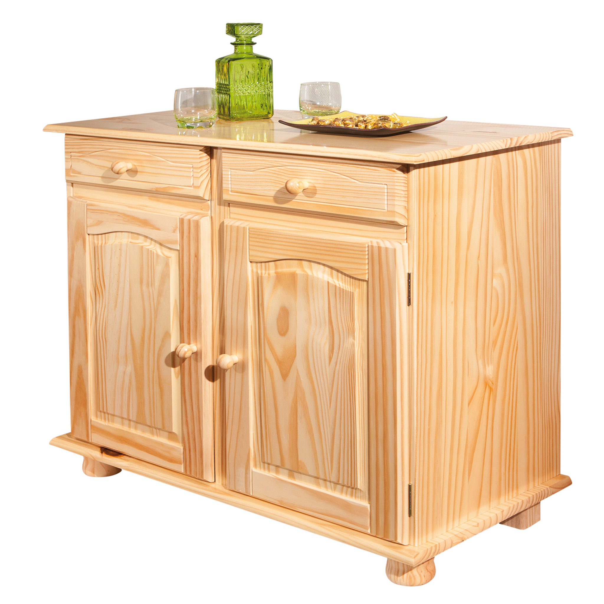 Voir la diapositive 5 : Buffet pin massif - PAMINA