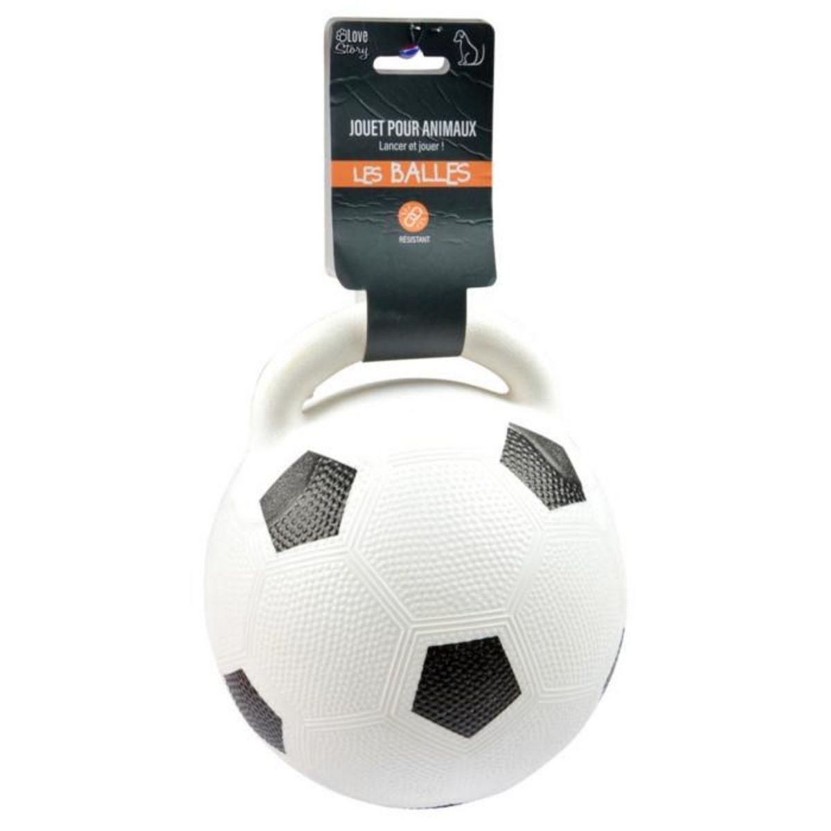 Paris Prix Jouet pour Chien  Ballon de Foot  20cm Blanc & Noir
