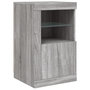 Voir la diapositive 3 : VIDAXL Armoire laterale et lumieres LED sonoma gris bois d'ingenierie