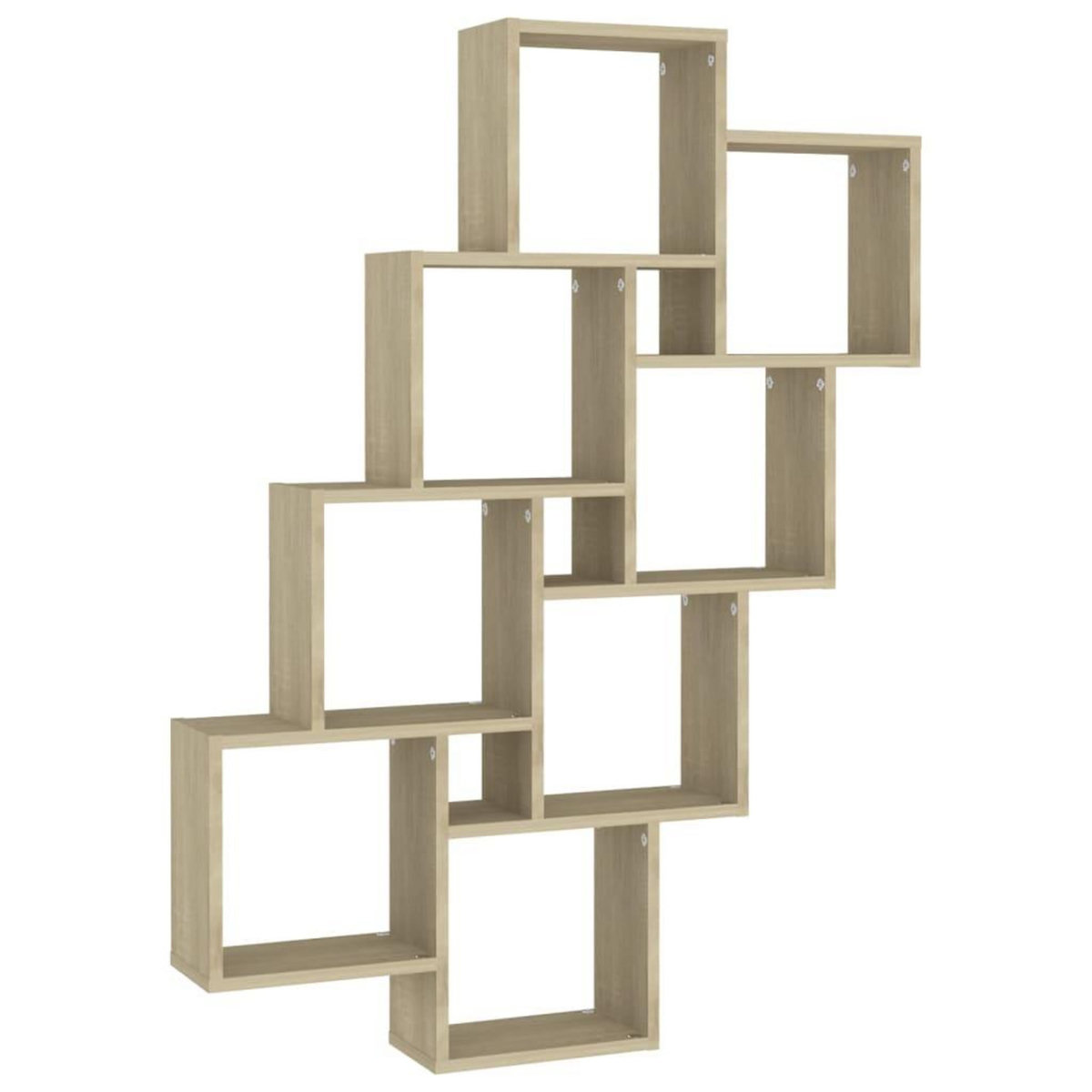 VIDAXL Etagere murale cube Chene sonoma 90x15x119 cm Bois d'ingenierie