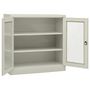Voir la diapositive 5 : VIDAXL Armoire de bureau Gris clair 90x40x90 cm Acier