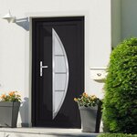 VIDAXL Porte d'entree anthracite 98x200 cm PVC