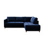 Voir la diapositive 6 : LISA DESIGN Anna - canapé d'angle droit - 5 places - convertible - en velours