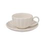 Voir la diapositive 2 : SECRET DE GOURMET Lot de 6 Tasses & Sous-Tasses  Romy  9cm Blanc