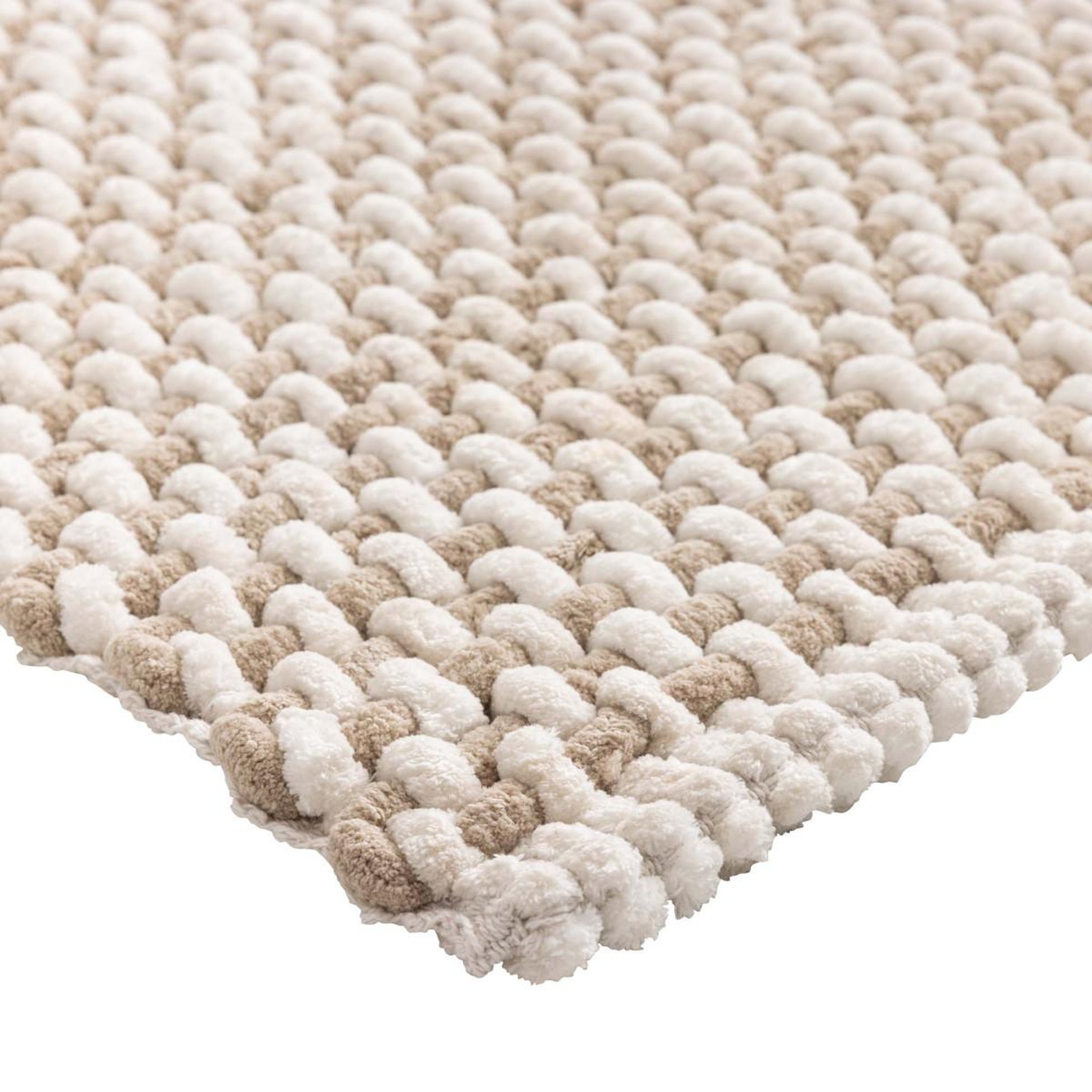 Voir la diapositive 3 : Douceur d'Intérieur Tapis de bain en chenille  rafael  50x80cm sable