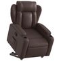 Voir la diapositive 3 : VIDAXL Fauteuil inclinable marron similicuir