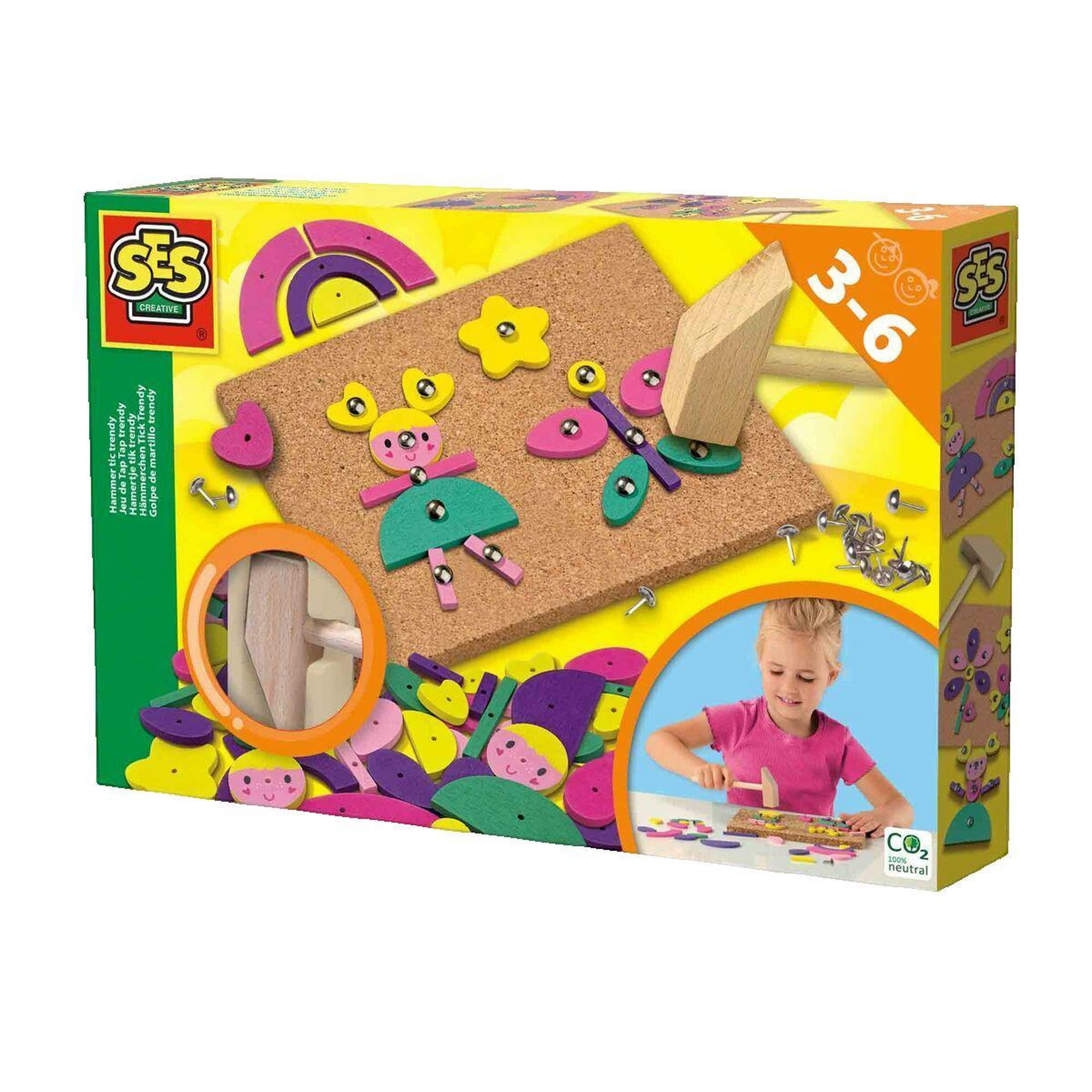 SES Creative Table d'activité ses-creative Tap Tap Trendy couleurs vives