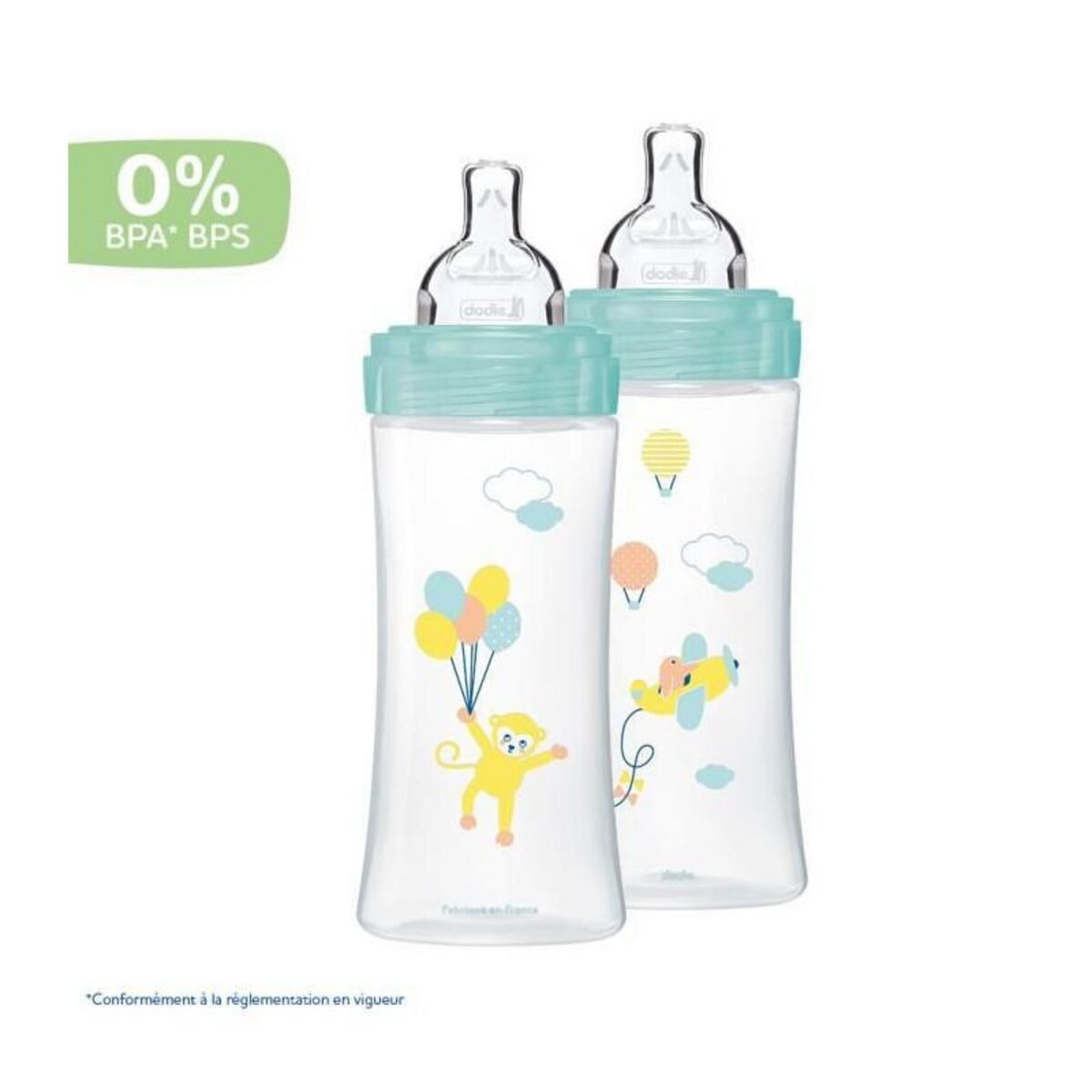 DODIE Dodie - Lot de 2 Biberons Sensation+ 330ml