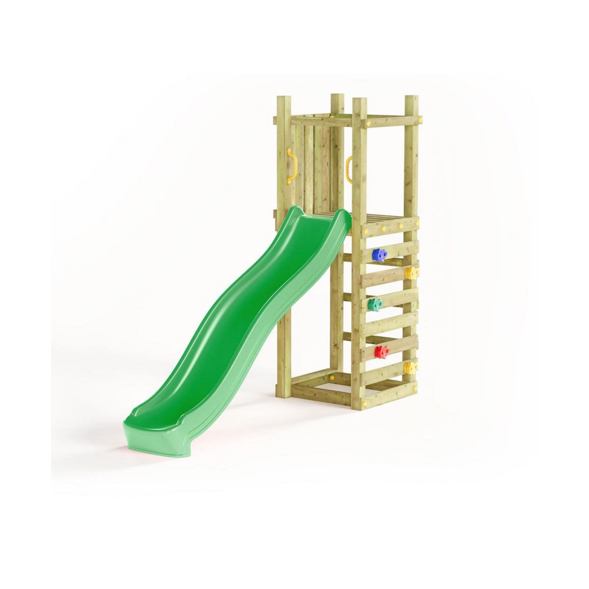 Fungoo Aire de jeux Funny 3 Light avec tour et mur d'escalade - Fungoo