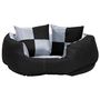 Voir la diapositive 3 : VIDAXL Coussin reversible lavable pour chien Gris et noir 65x50x20 cm