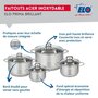Voir la diapositive 3 : ELO Ensemble de 2 Poêles de cuisson 28 et 32 cm et 4 faitouts 14, 16, 20 et 24 cm Elo Prima Brillant