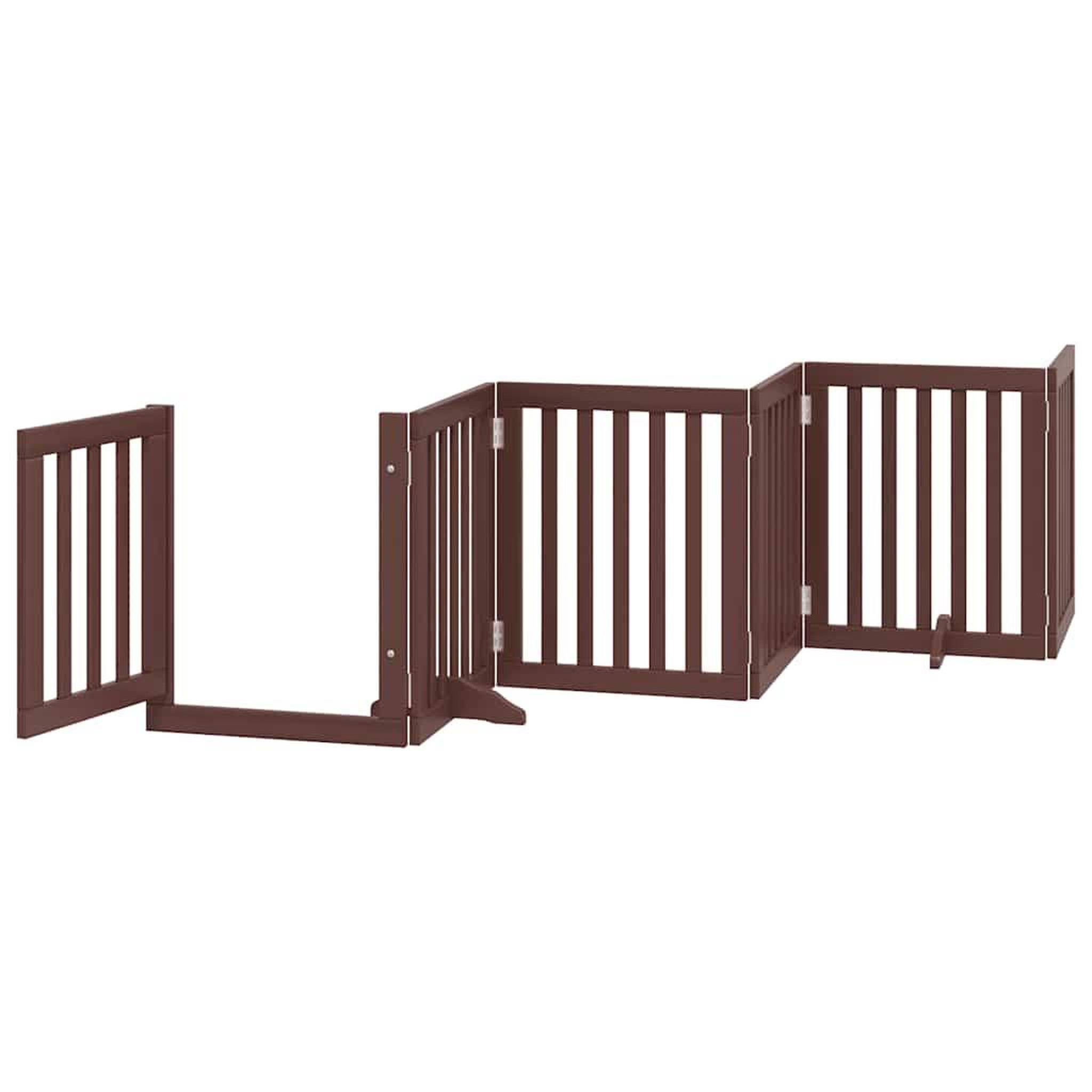 Voir la diapositive 4 : VIDAXL Barriere pour chien porte pliable 15 panneaux bois de peuplier