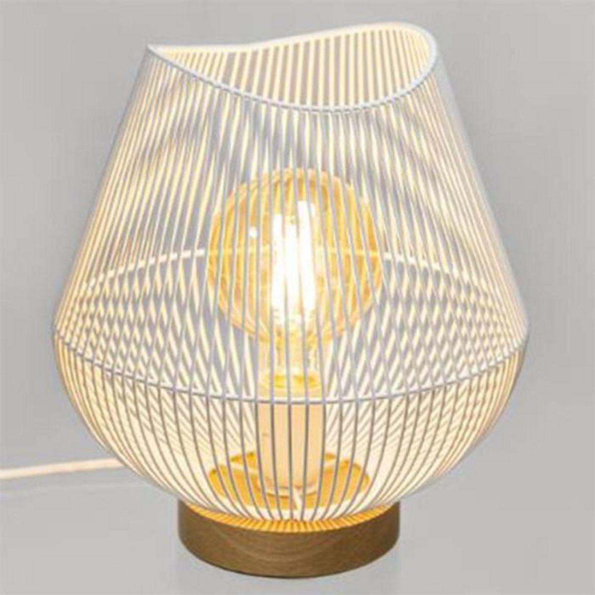 Paris Prix Lampe à Poser Design en Métal  Jena  28cm Blanc