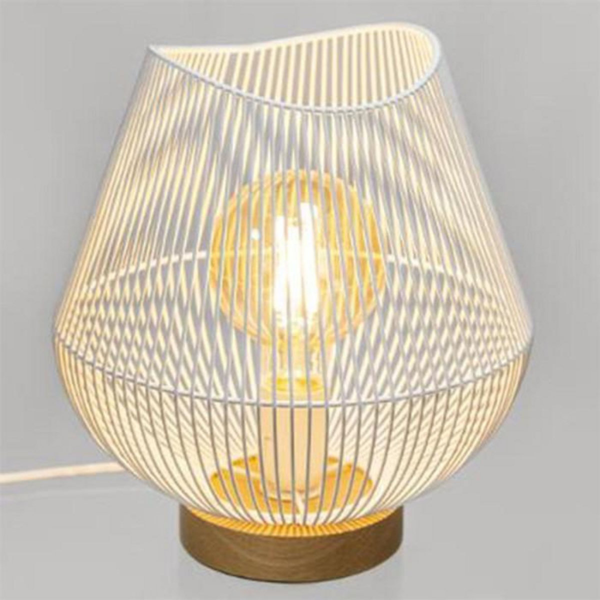 ATMOSPHERA Lampe à Poser Design en Métal  Jena  28cm Blanc