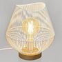 Voir la diapositive 2 : Paris Prix Lampe à Poser Design en Métal  Jena  28cm Blanc