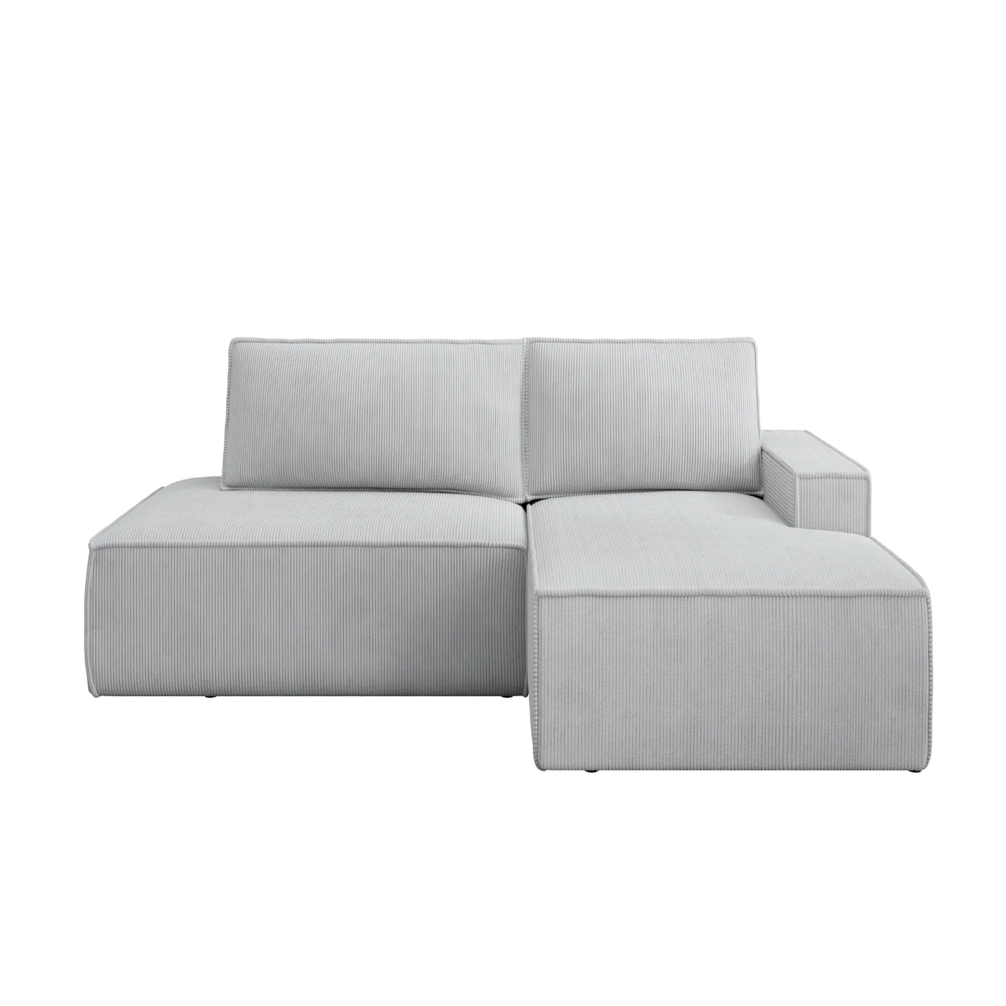 Voir la diapositive 1 : CASANOVA PARIS Jade - d'angle convertible velours côtelé