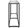 Voir la diapositive 4 : VIDAXL Table console Marbre blanc 180x35x75,5 cm Verre trempe