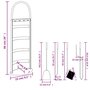 Voir la diapositive 6 : VIDAXL Set d'outils de cheminee 5 pcs 23x15x66 cm acier