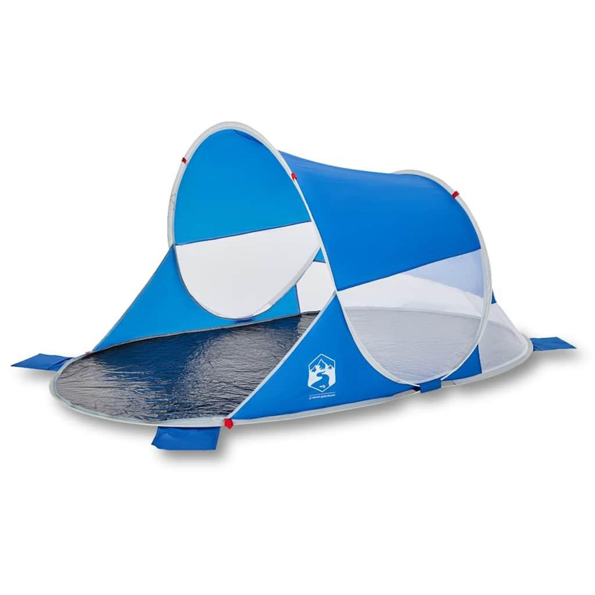 VIDAXL Tente de plage bleu azure escamotable impermeable