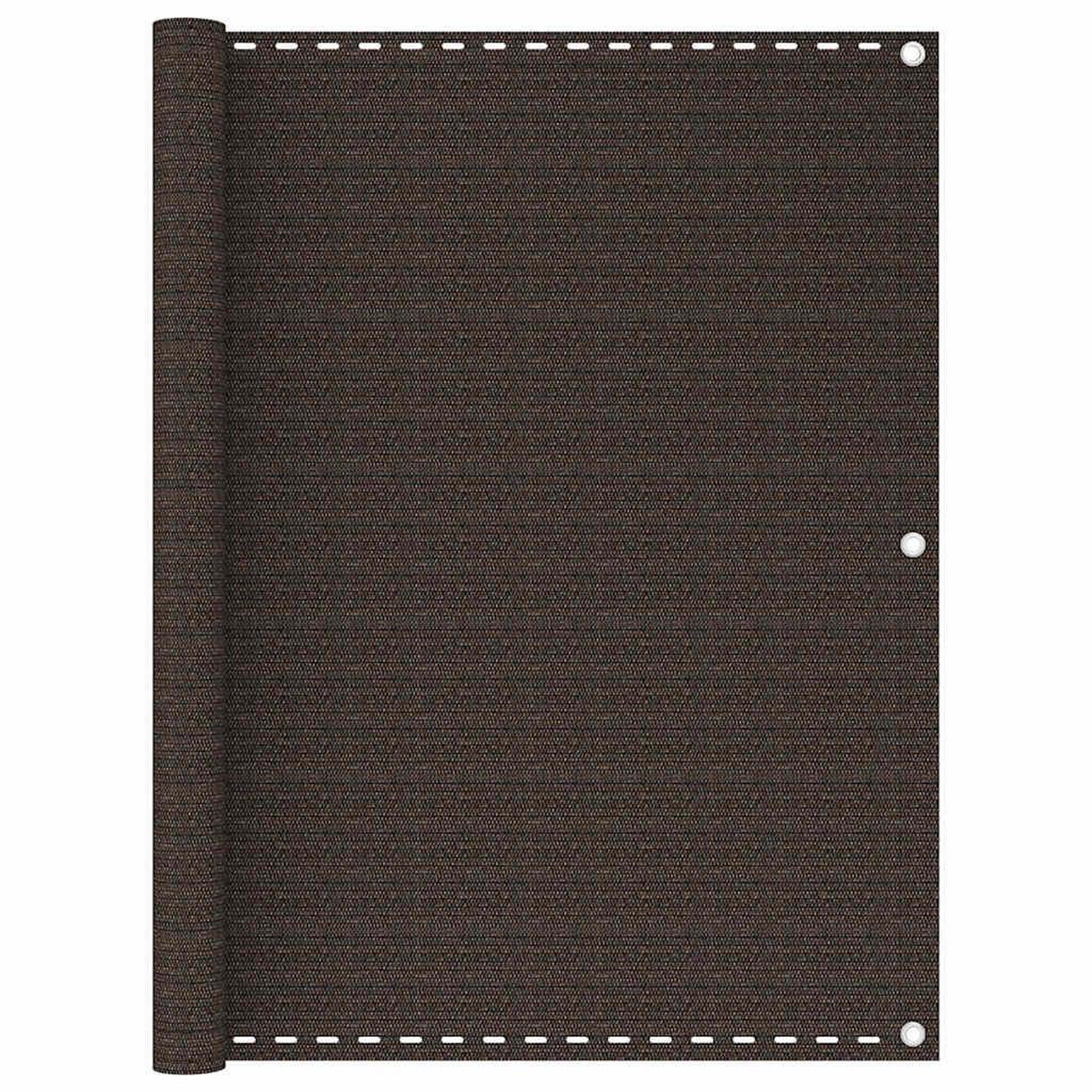VIDAXL Ecran de balcon Marron 120x500 cm PEHD