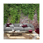 Paris Prix Papier Peint  Briques & Lierres. Coloris disponibles : Multicolore