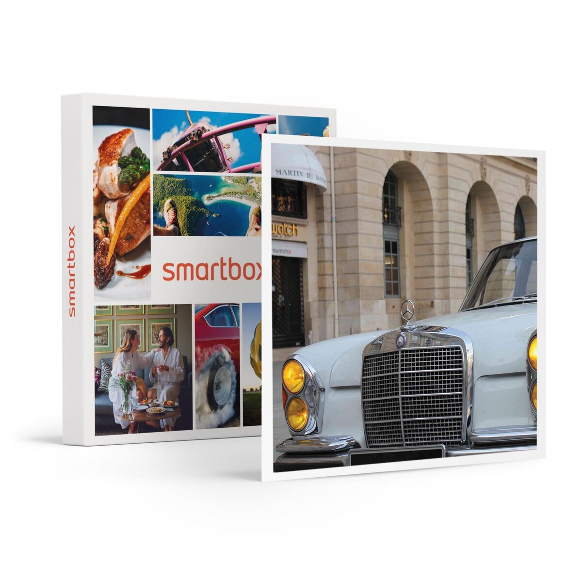 Smartbox Visite insolite de Paris en Mercedes 280 SE avec dégustation de macarons - Coffret Cadeau Sport & Aventure